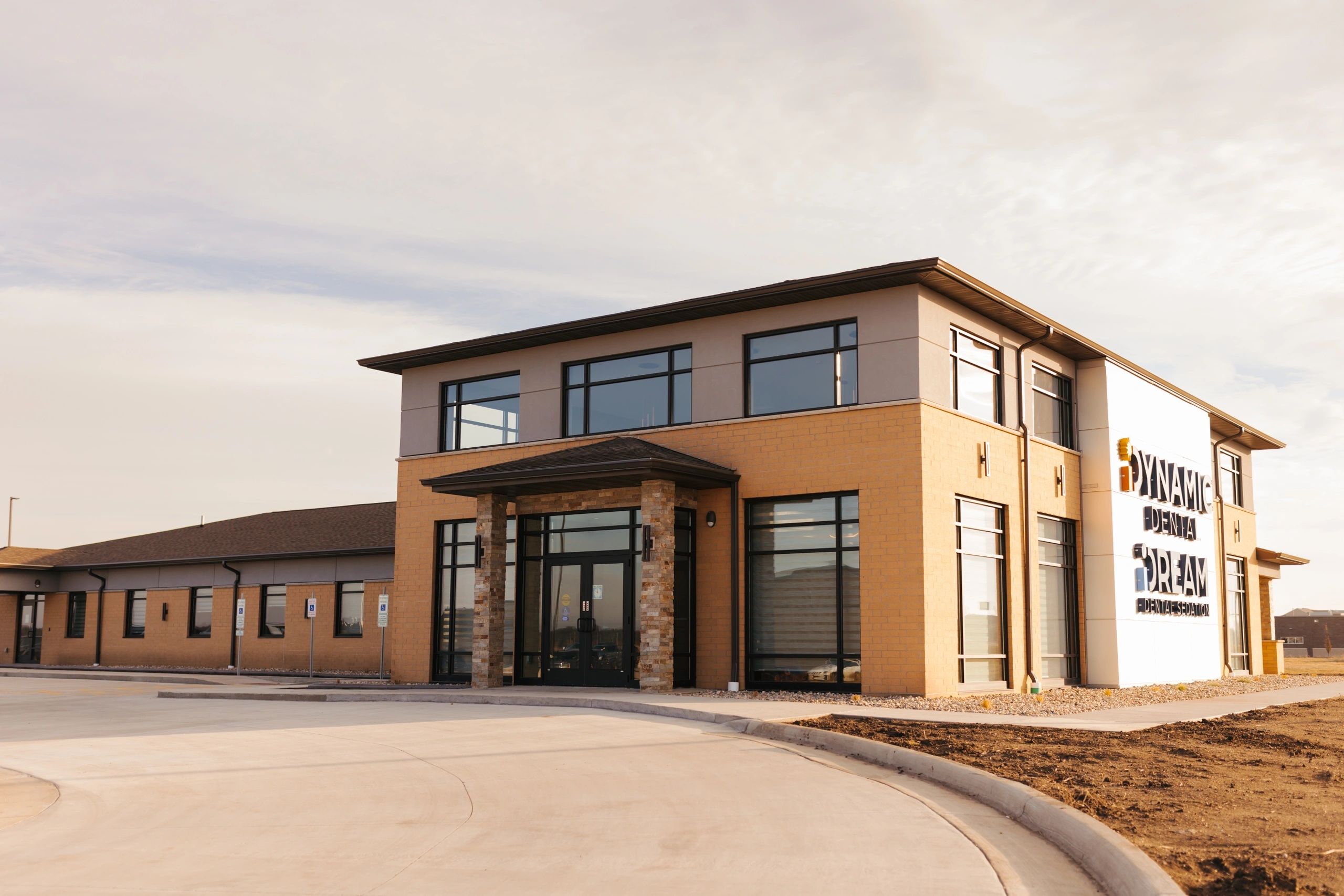 Dream Dental Sedation clinic building exterior at 2702 8th Ave SE, Watertown, SD