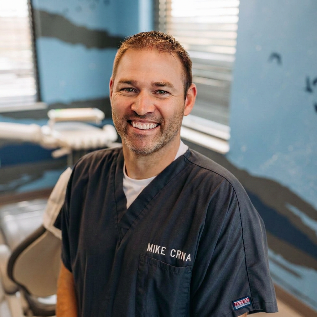 Michael Bevers, CRNA, anesthesia provider for IV sedation at Dream Dental Sedation